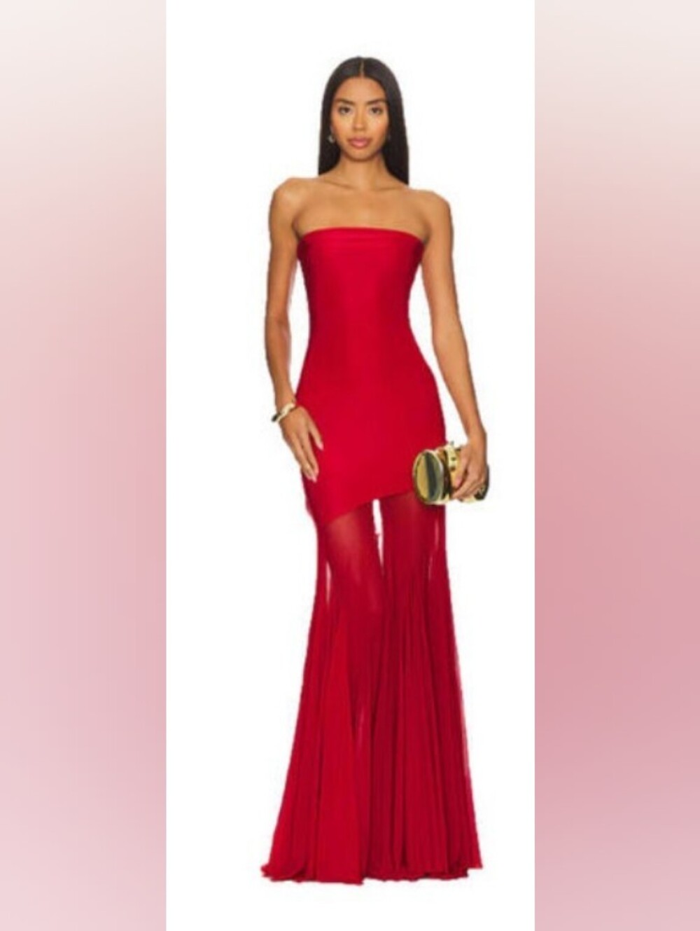 Deme By Gabriella Dahlia Gown In Maroon